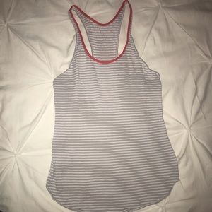 Lululemon racerback. White and grey